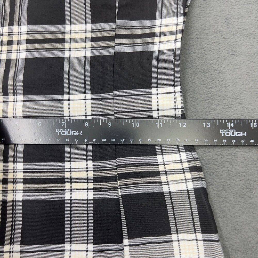 H&M Divided Womens Plaid Mini Dress XS Black White Bodycon Spaghetti Strap - Picture 9 of 9